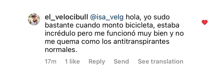 Reseña real de cliente