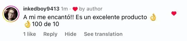 Reseña real de cliente