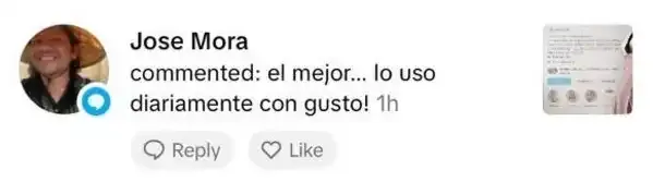 Reseña real de cliente
