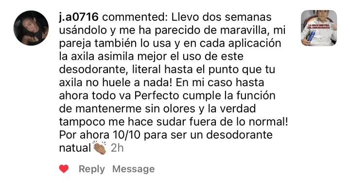 Reseña real de cliente