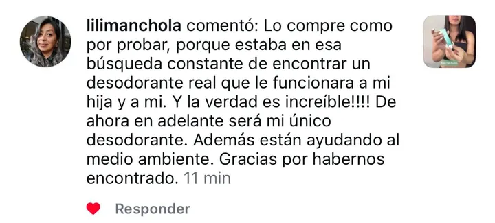 Reseña real de cliente